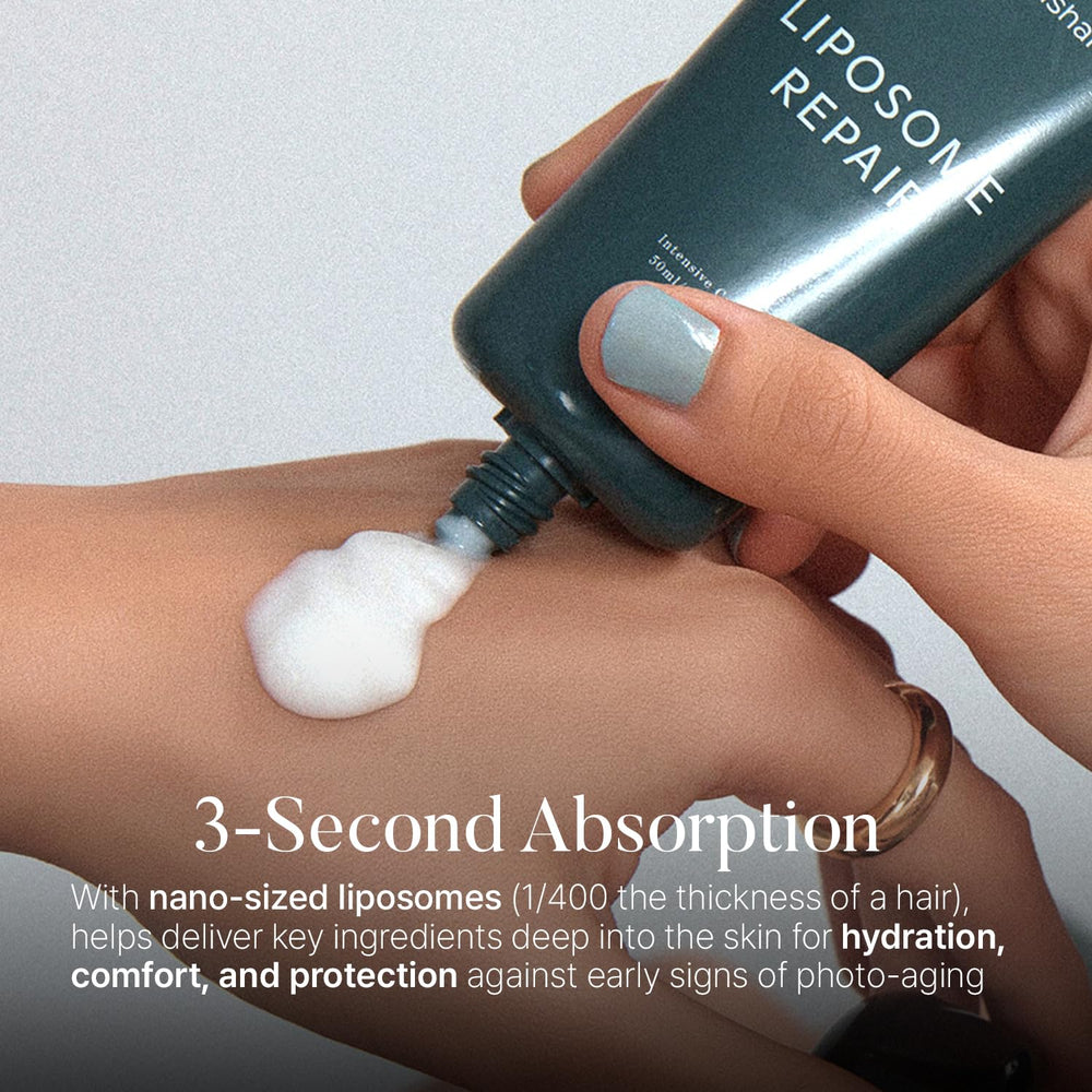 La crema shaishaishai Liposome Repair Milky Cream hidrata durante horas sin grasa.