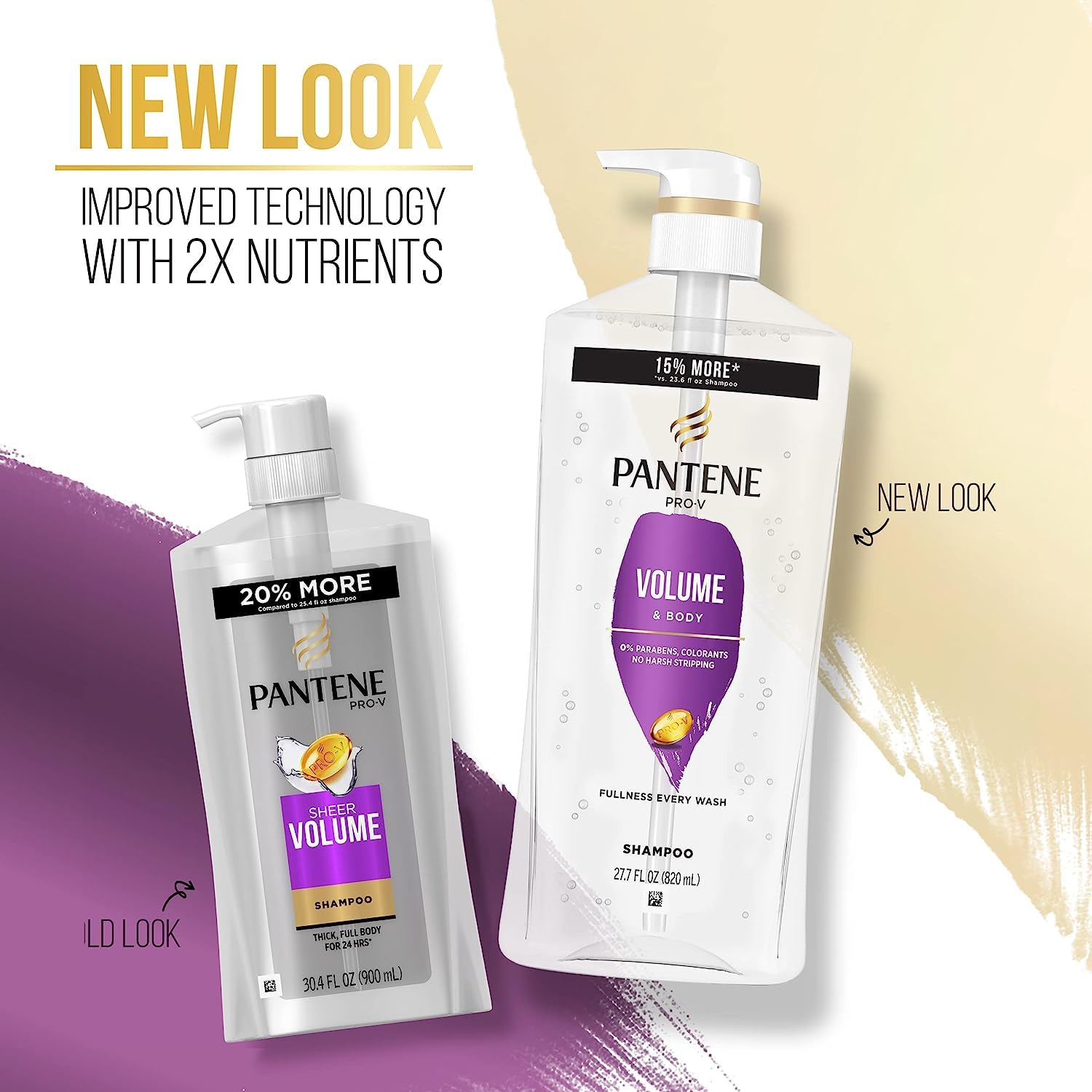 Shampooing Pro-V Volume & Body mousse légère nettoie sans alourdir