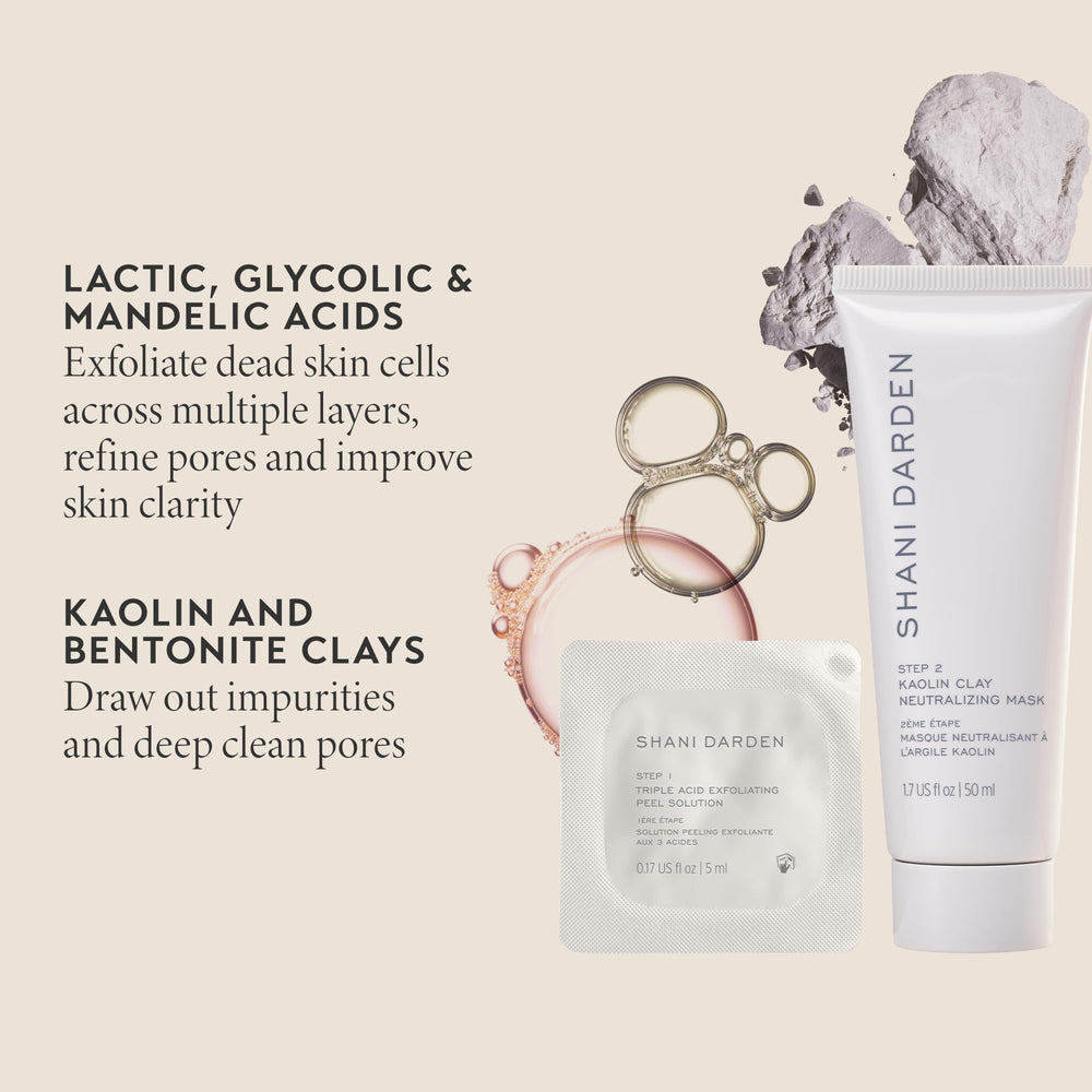 SHANI DARDEN Triple Acid Peel: aplicador-cepillo facilita aplicación uniforme
