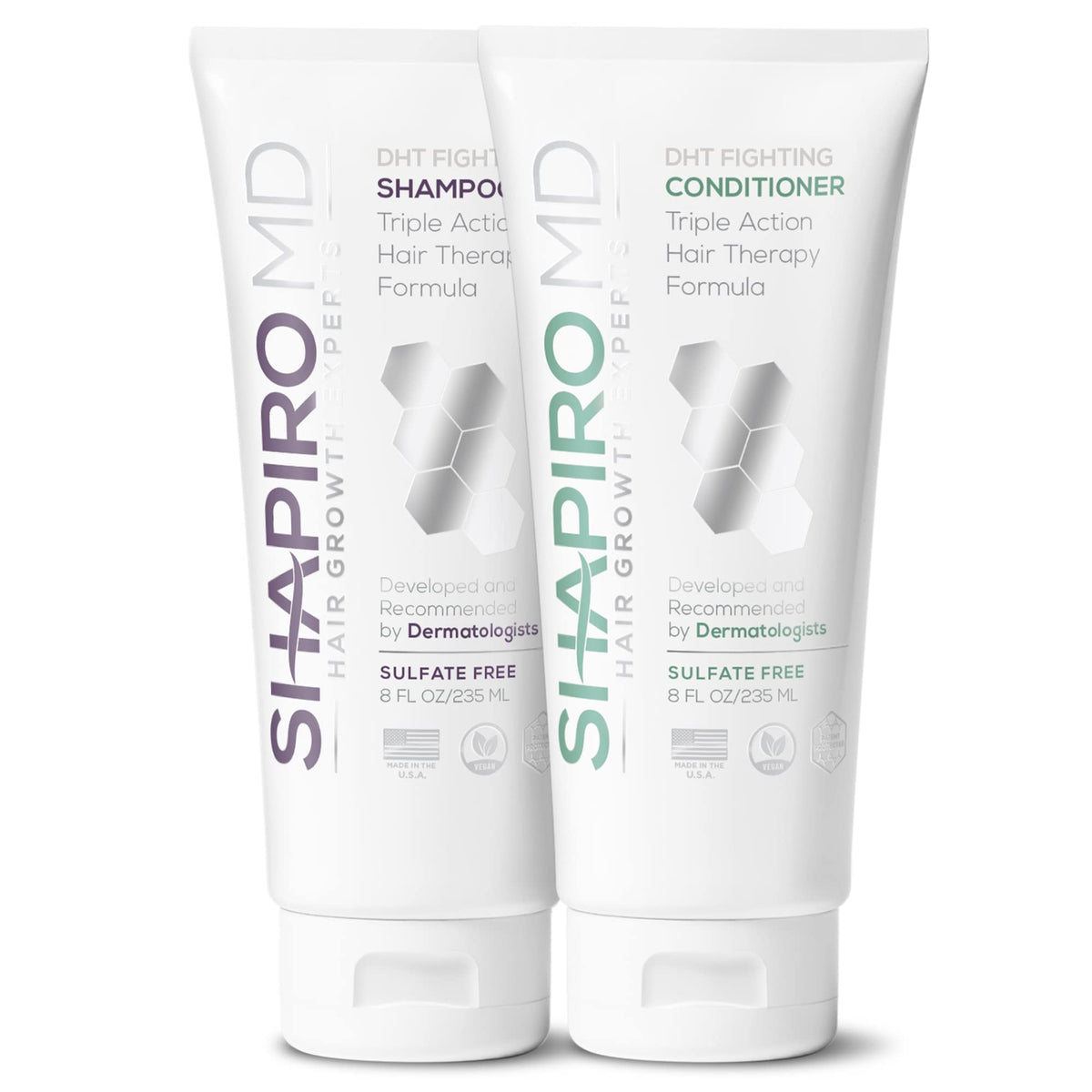 Shapiro MD Champú botella: limpieza suave y cabello más nutrido