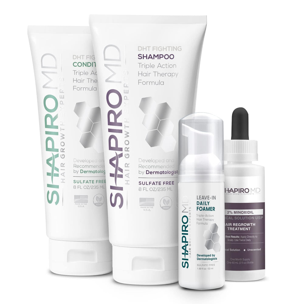 Shapiro MD Regrowth Champú: enfoque champú para densidad capilar y cuidado suave.