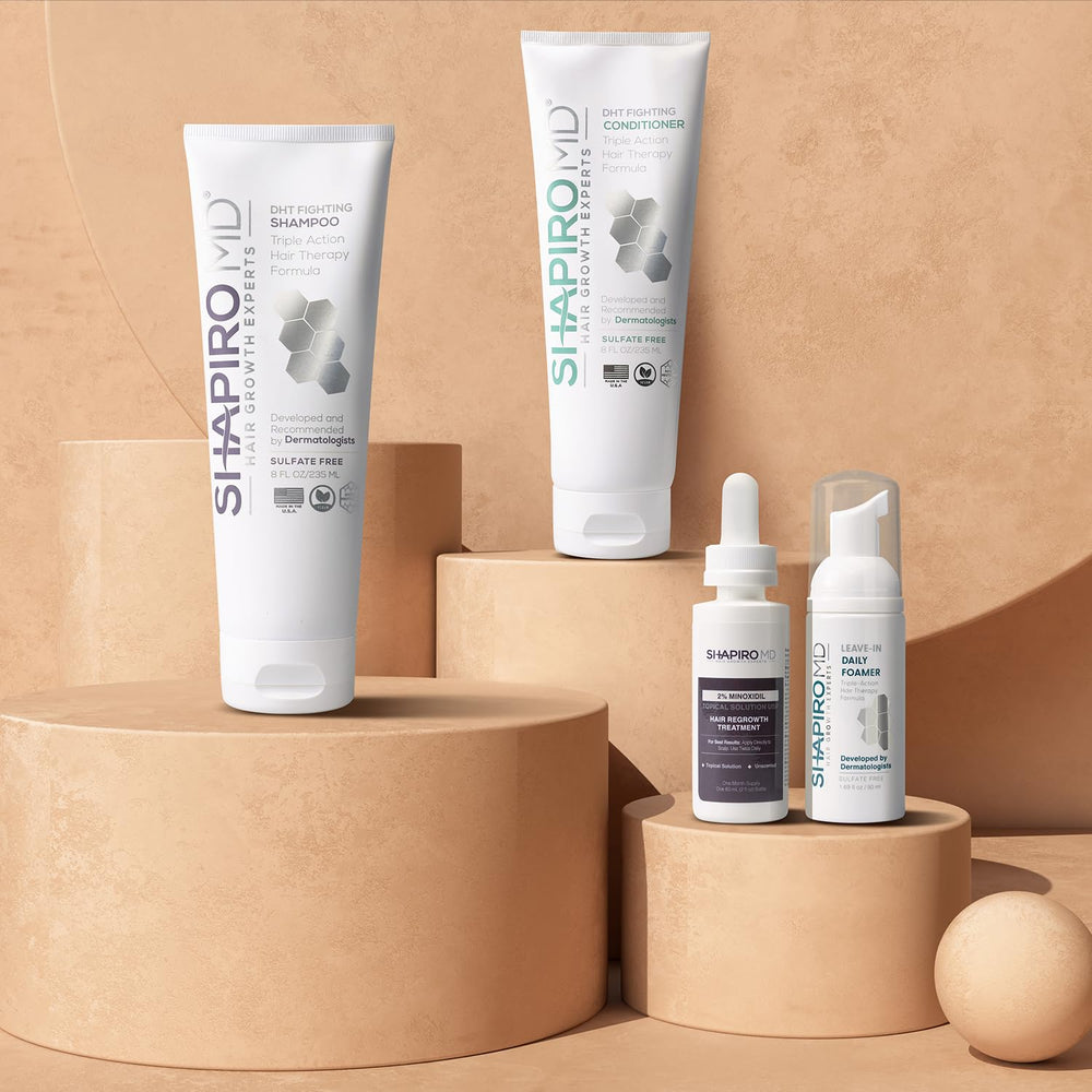 Shapiro MD Regrowth Minoxidil 2%: apoyo potencial para estimular crecimiento capilar.