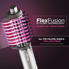 Shark FlexFusion cepillo fusion: brillo y cuerpo duradero para peinados rápidos.