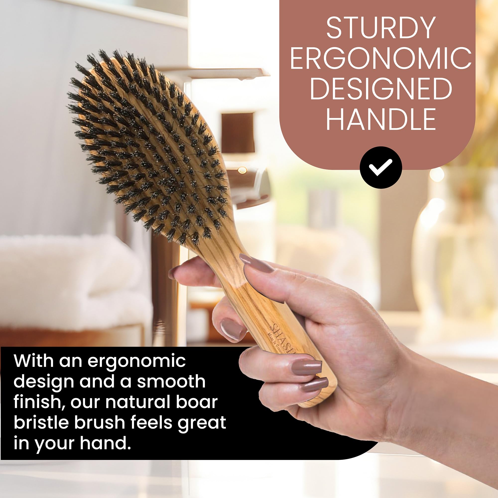 SHASH Everyday: diseño ergonómico para un cepillado diario sin tirones.