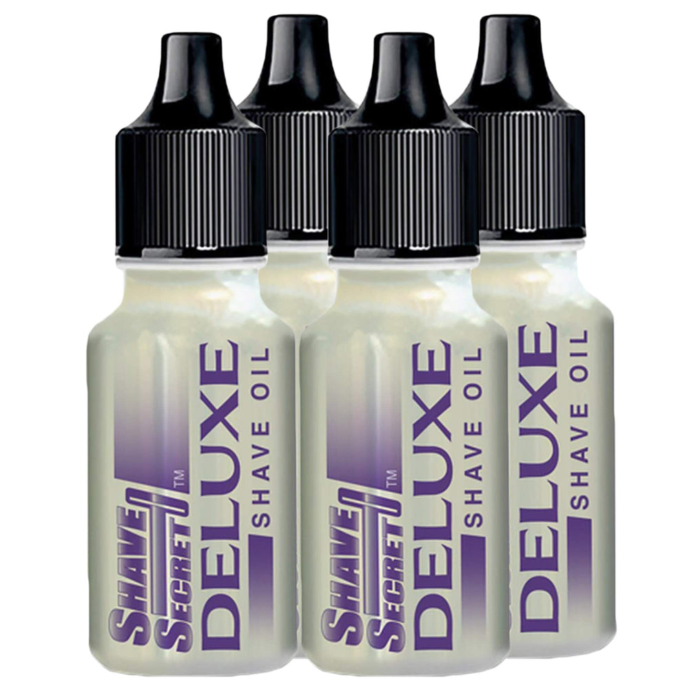 Shave Secret Deluxe huile de rasage, bouteille, pour un rasage fluide et hydraté