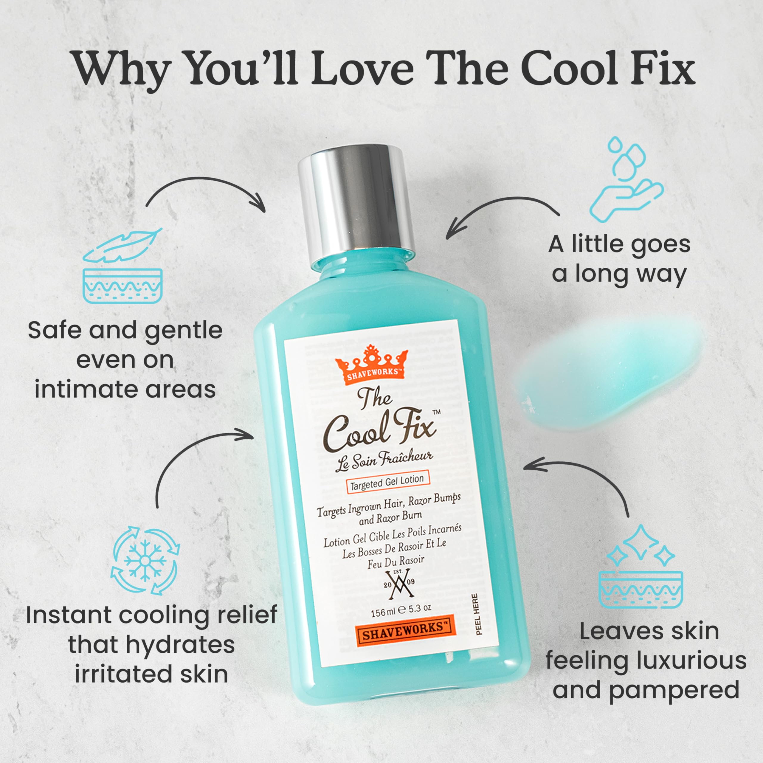 Shaveworks The Cool Fix, aplicación instantánea para calmar irritación en area bikini.