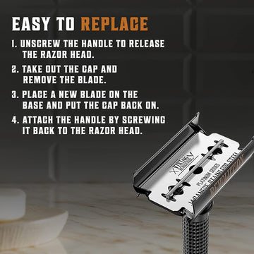 SHAVING REVOLUTION cuerpo de acero inoxidable garantiza longevidad diaria.