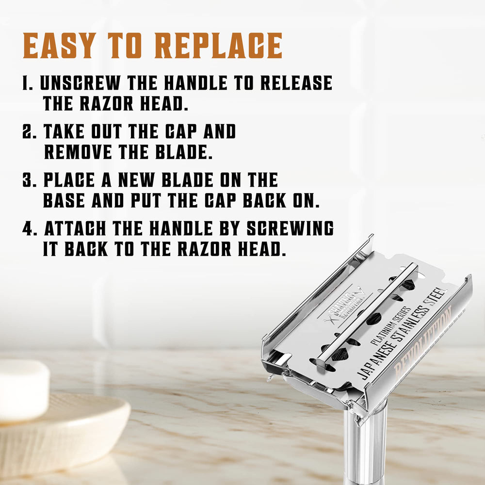 SHAVING REVOLUTION empaque individual para manejo seguro