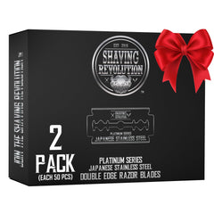Hojas SHAVING REVOLUTION con platino japonés para afeitado suave y preciso.