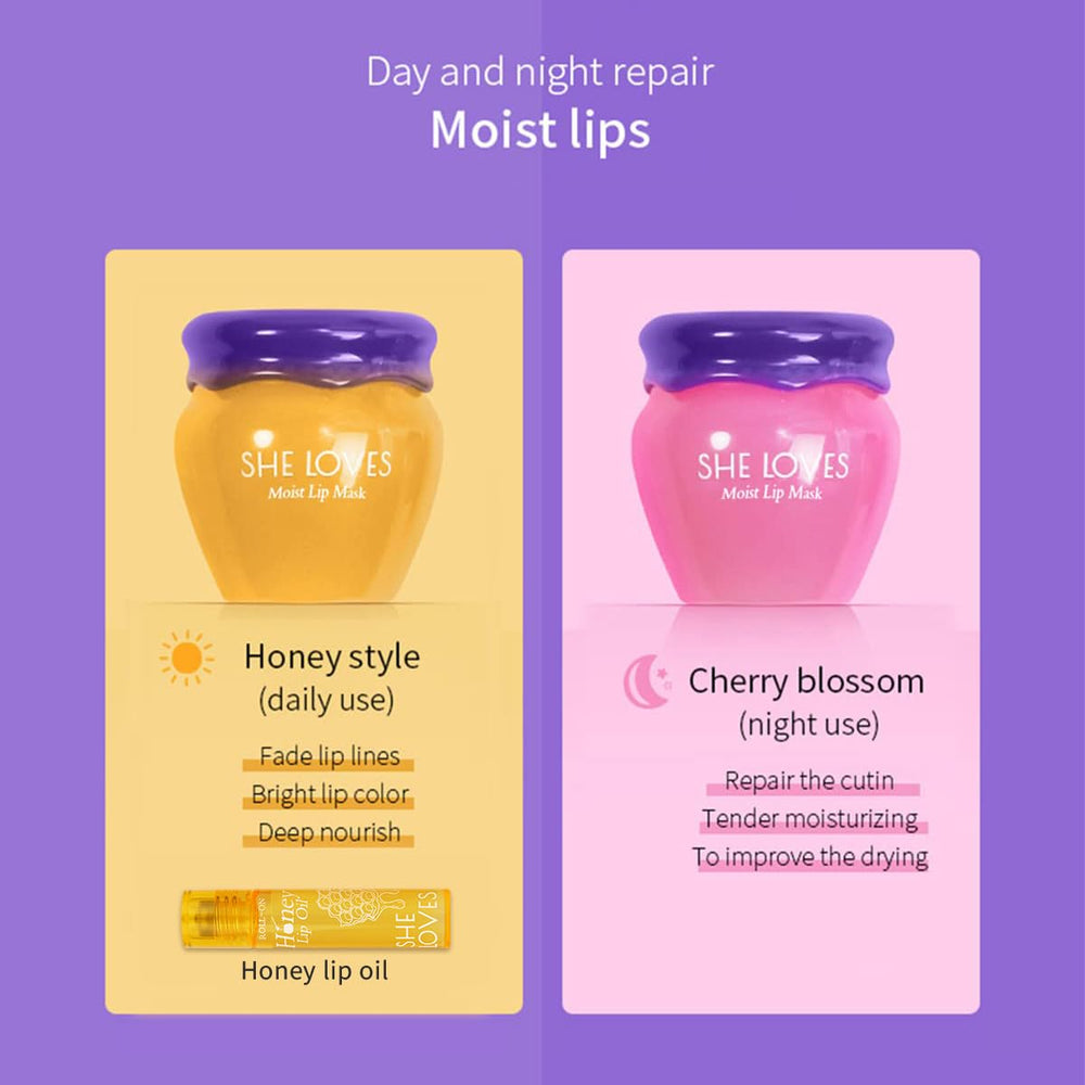 SHE LOVES posible reducción de líneas labiales con uso regular y suave exfoliación.