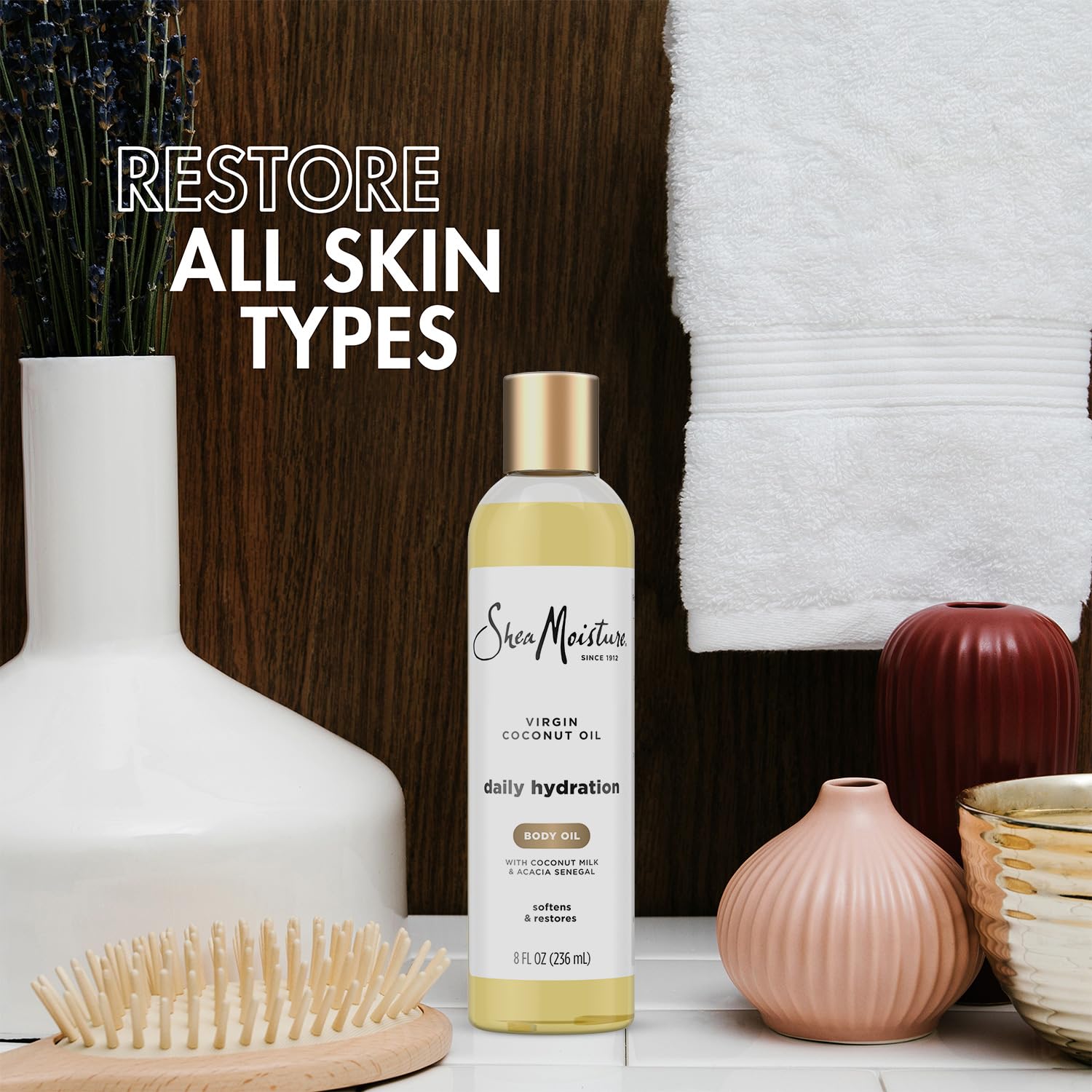 Sheamoisture aceite cuerpo coco virgen nutre piel