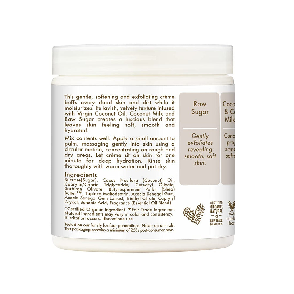 SheaMoisture aceite de coco virgen, textura sedosa para la piel.
