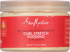 SheaMoisture Curl Stretch Pudding con aceite palma roja y cacao para rizos definidos.