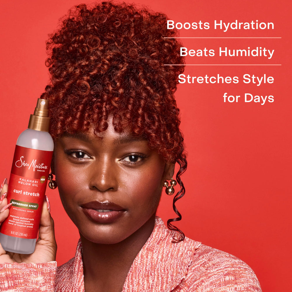SheaMoisture Curl Stretch Refresher: rizos con definición y volumen ligero.