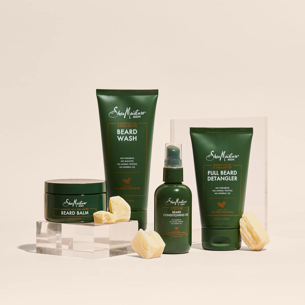 Mezcla de ricino, coco y argán para barba suave y manejable.