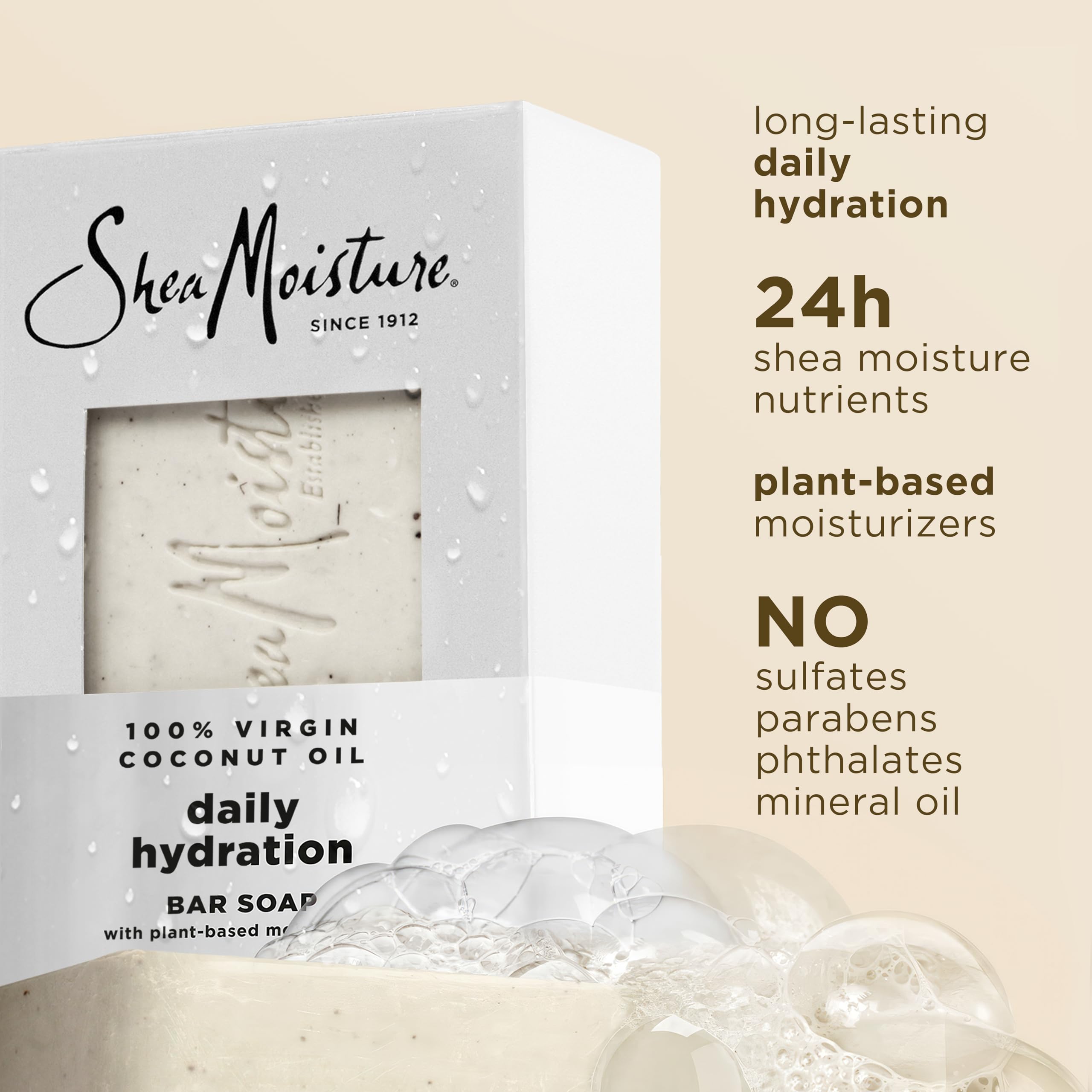 SheaMoisture barra karité comercio justo, cuidado suave y ético