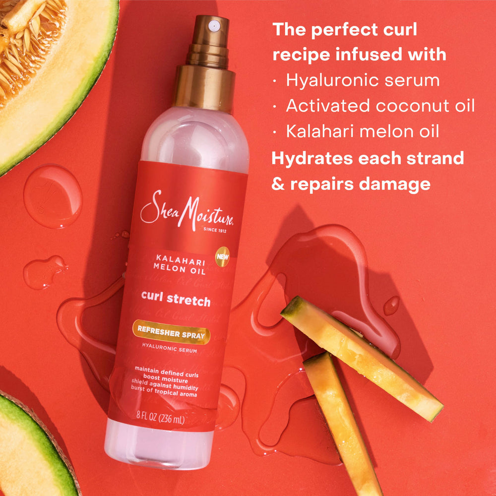 SheaMoisture Curl Stretch Refresher: aceites de Kalahari Melon y Marula nutren.
