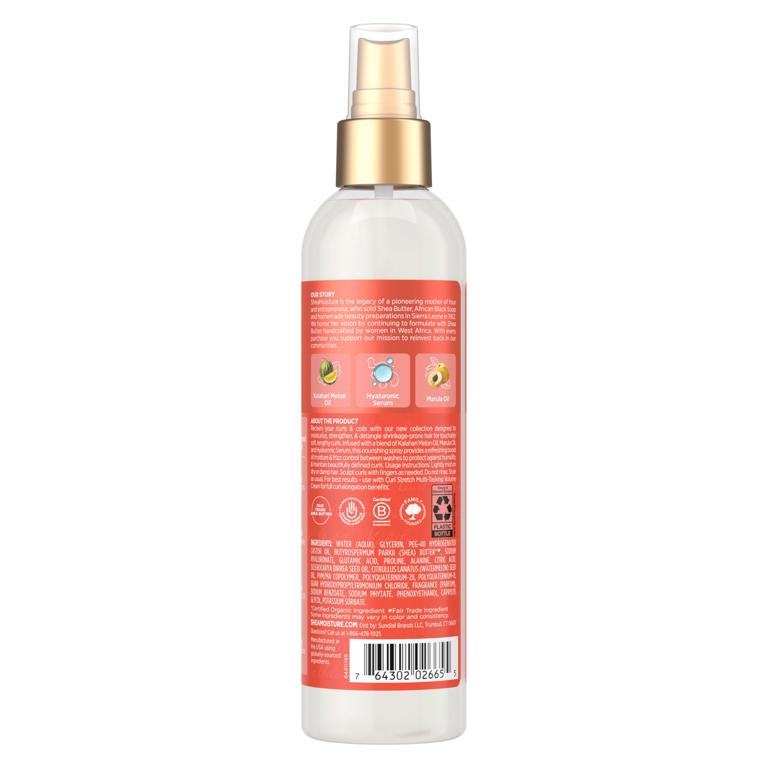 SheaMoisture: bruma que controla el frizz para rizos suaves.