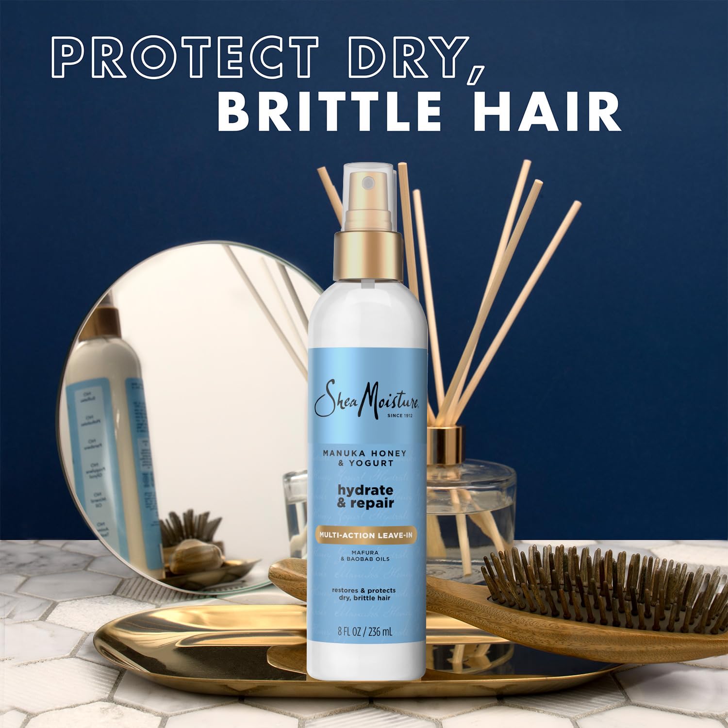 Cabello rizado definido y brillante con SheaMoisture.