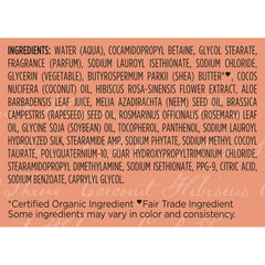 SheaMoisture Coco Hibisco Champú, brillo natural: aporta un aspecto saludable.