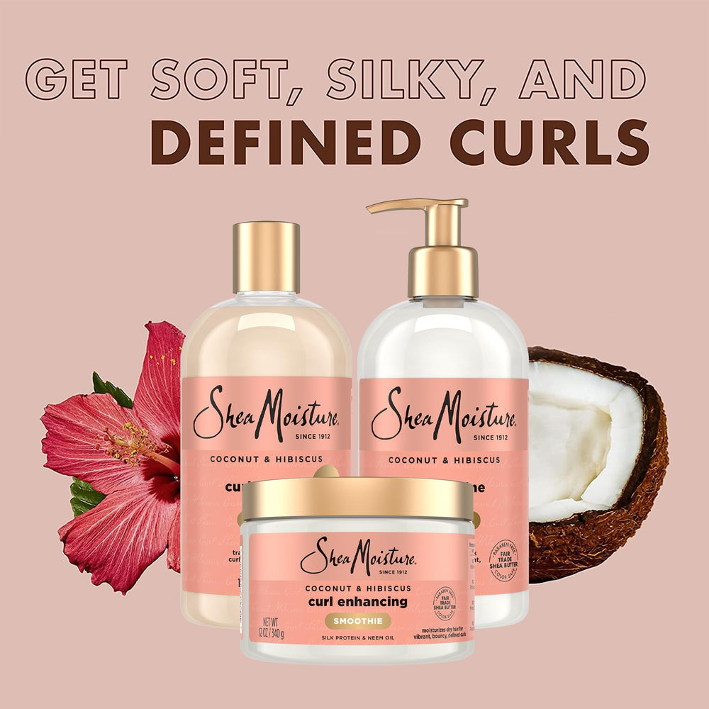 Tratamiento contra el frizz SheaMoisture con coco para cabello suave.
