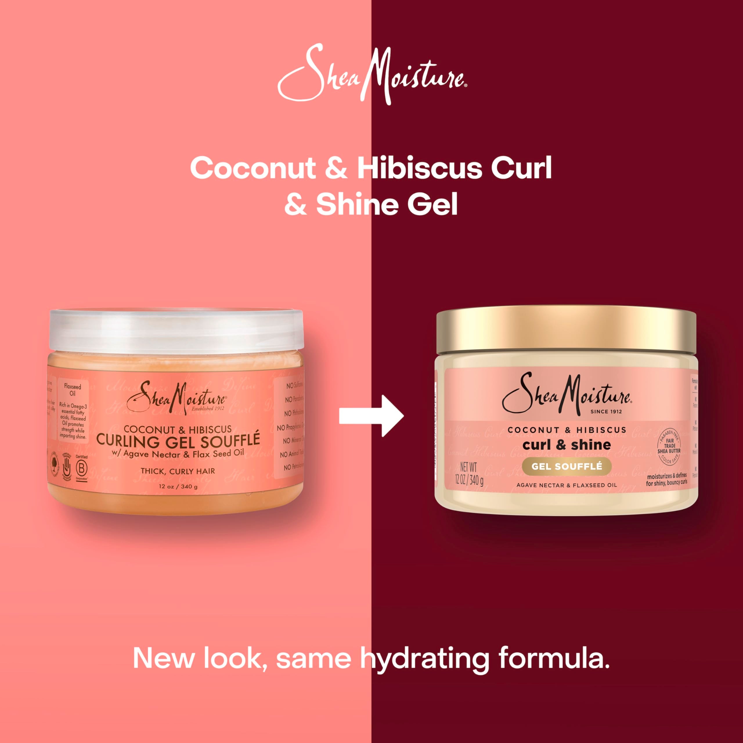 Definición suave de rizos con Gel Soufflé SheaMoisture Hibisco