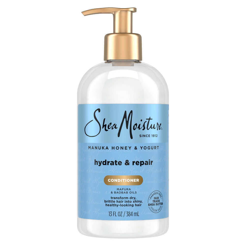 SheaMoisture Manuka Miel Yaourt, pompe, démêlage facilité.