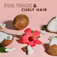 Control del frizz en acción con SheaMoisture Coconut & Hibiscus.