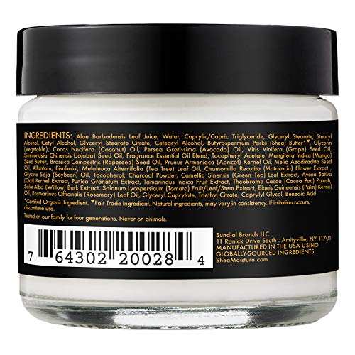 SheaMoisture crema facial textura ligera, ideal para uso diario.