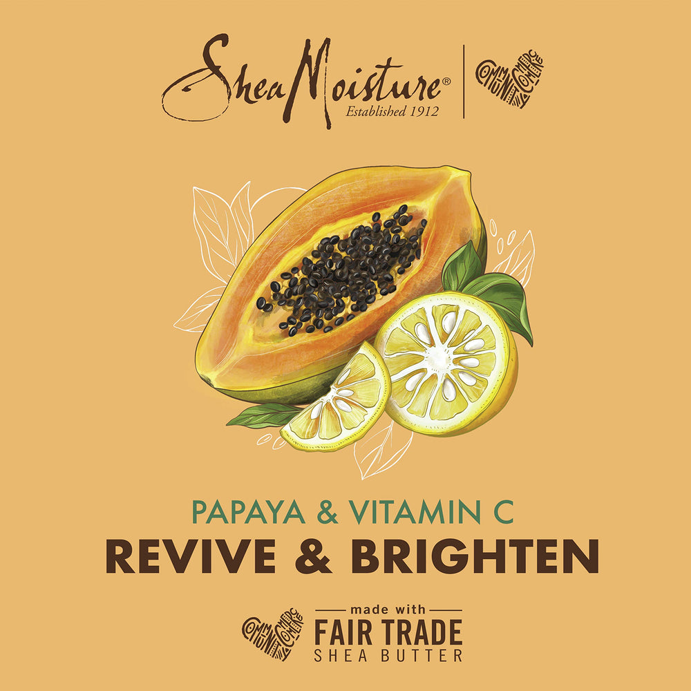 SheaMoisture crema nocturna aplicación suave tras la limpieza.