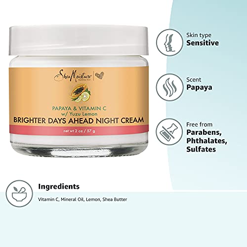 SheaMoisture crema nocturna rutina nocturna para rostro.