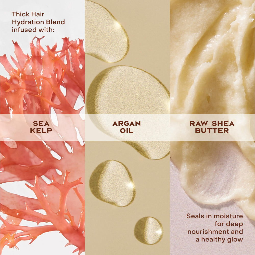 Etiqueta visible de SheaMoisture sin parabenos, cuidado limpio para rizos