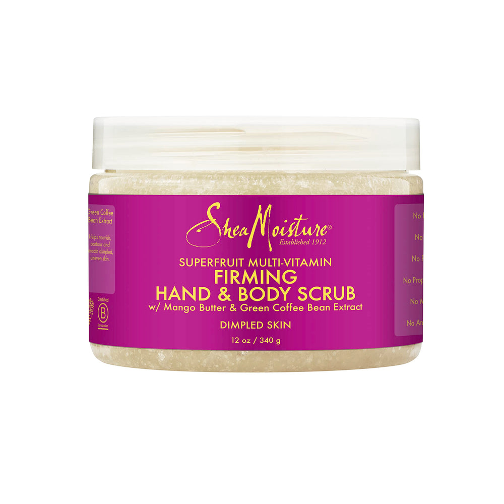SheaMoisture exfoliante para manos y cuerpo con SuperFruit, suaviza la piel.
