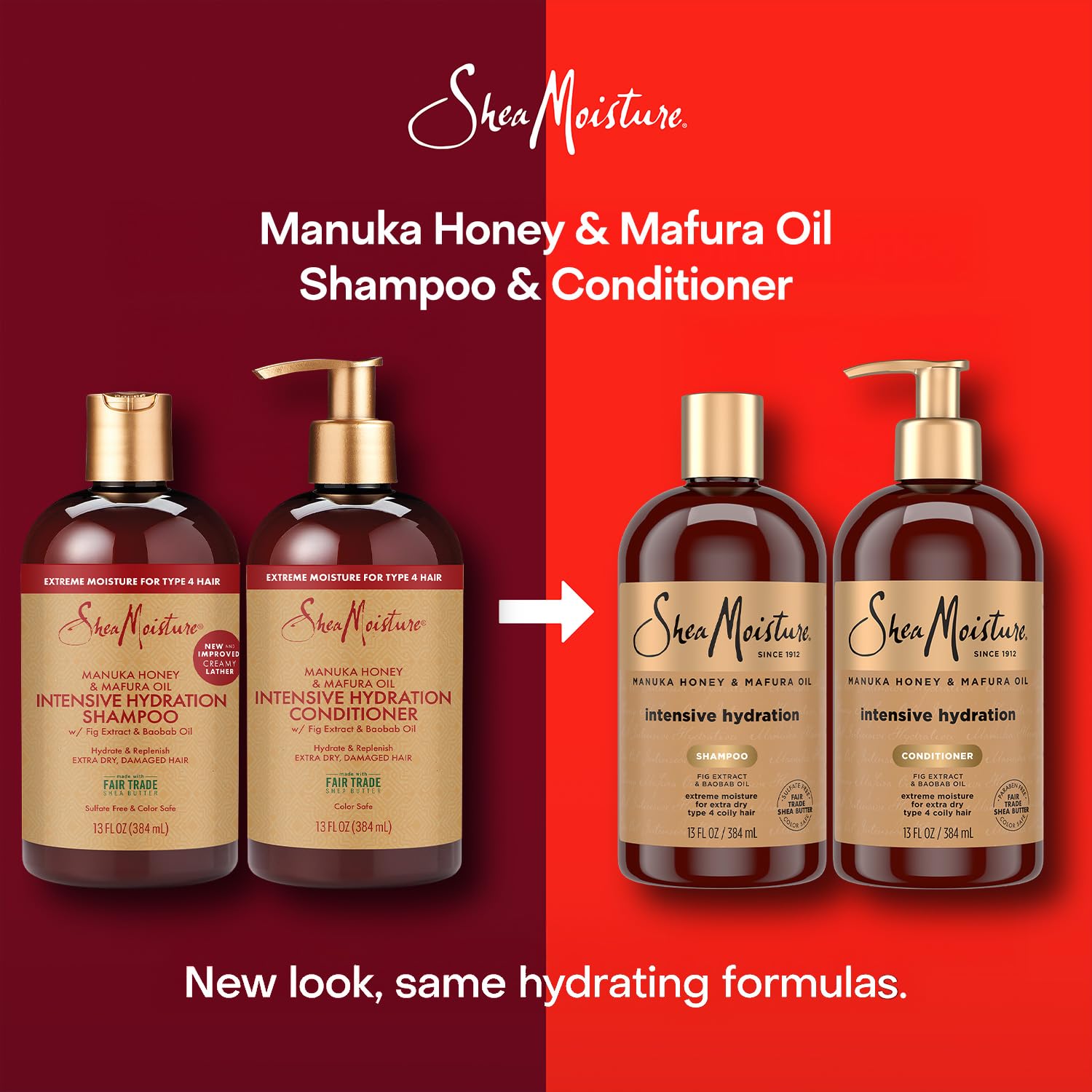 SheaMoisture formula sin siliconas ni sulfatos para cabello sensible.