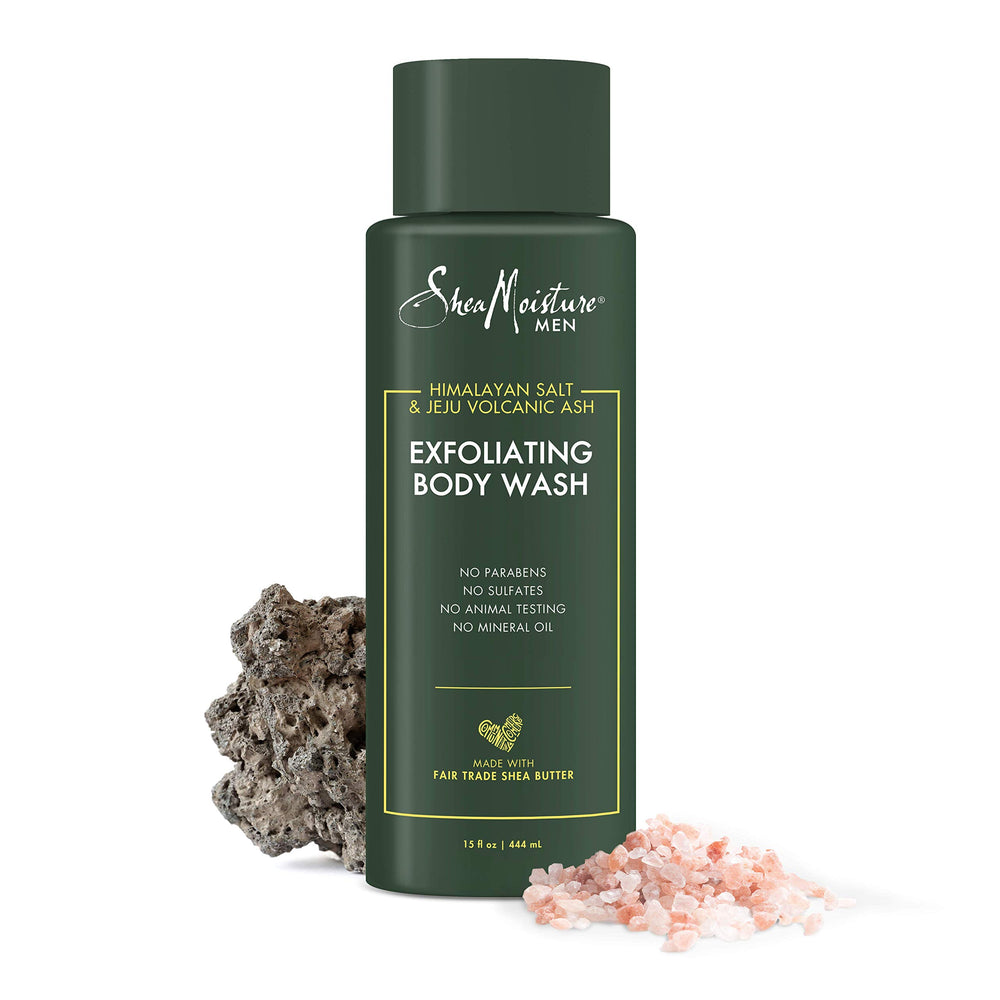 SheaMoisture Men Ceniza volcánica: limpieza intensa y textura revitalizada.