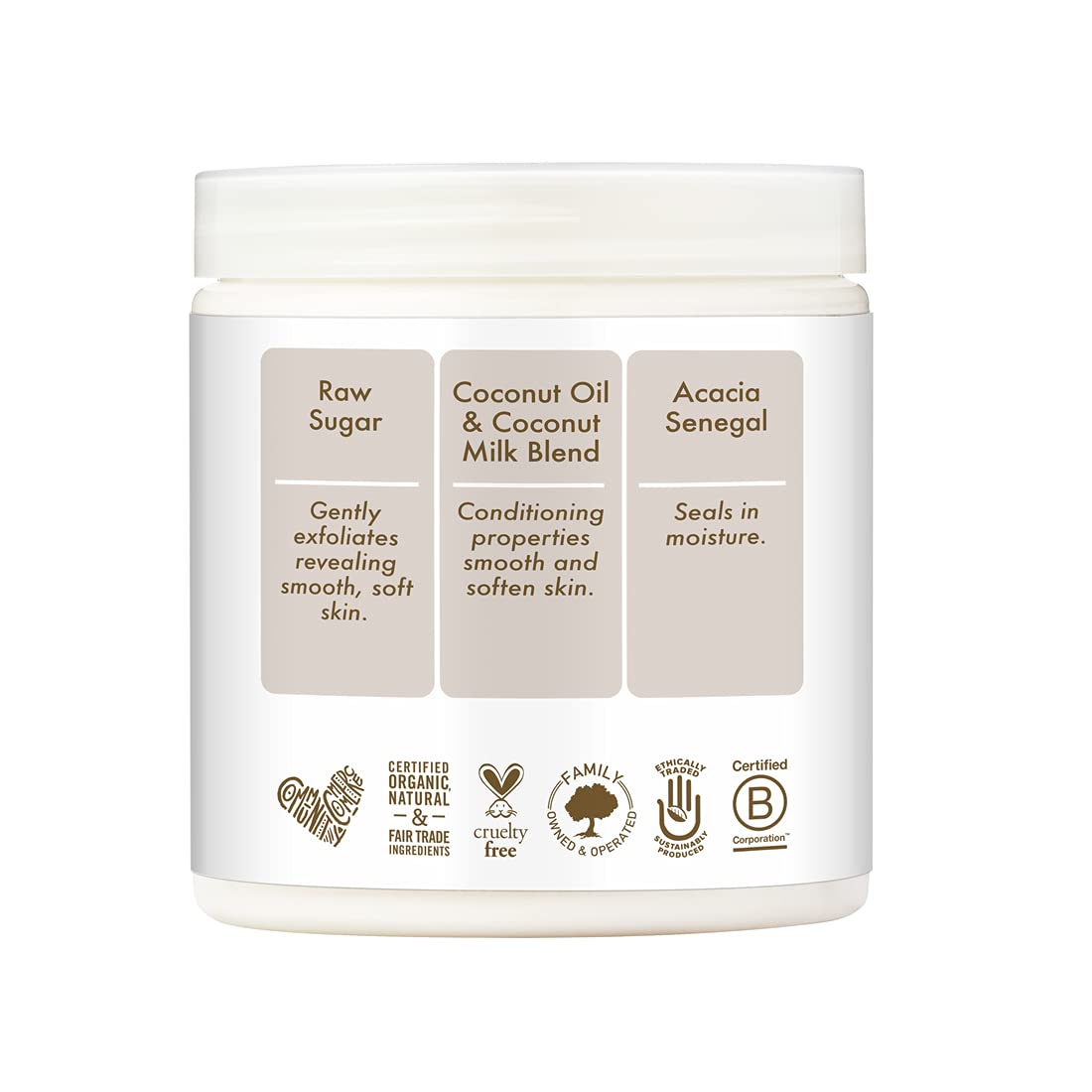 SheaMoisture leche de coco, hidratación suave para la piel.