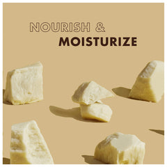 Mezcla de manteca de karité y aceite de coco para nutrición diaria.