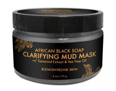 SheaMoisture mascarilla africana negra frente para iniciar rutina de cuidado facial