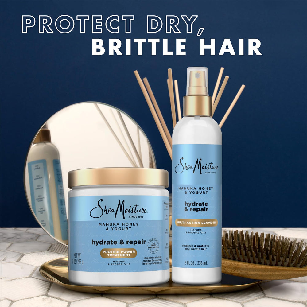 Mascarilla SheaMoisture 10-15 minutos para puntas sanas.