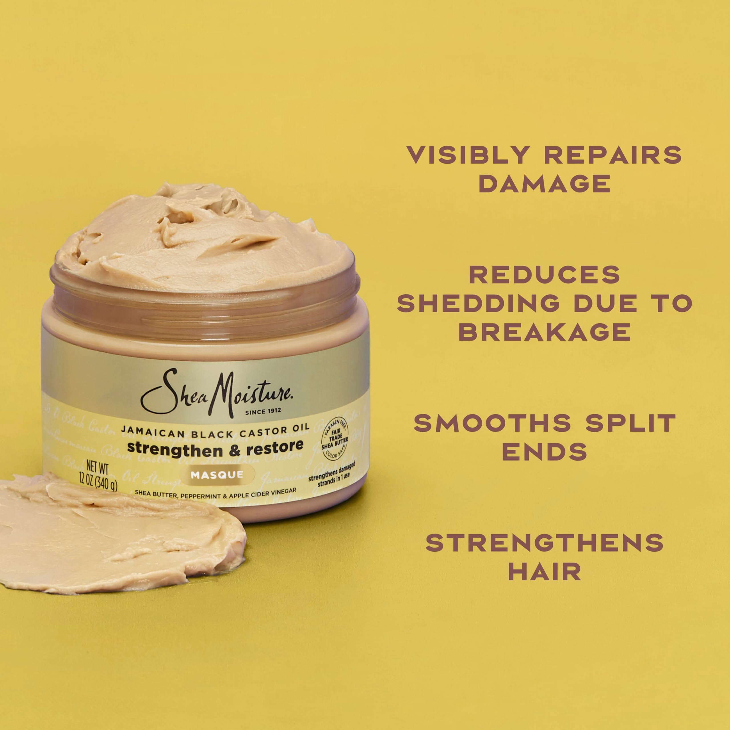 Application-ready hair shot demonstrates easy, even distribution for thorough conditioning