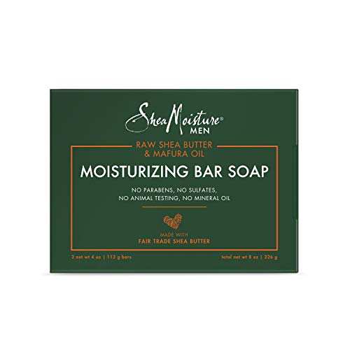Jabón hidratante SheaMoisture Men con mantequilla de karité cruda.