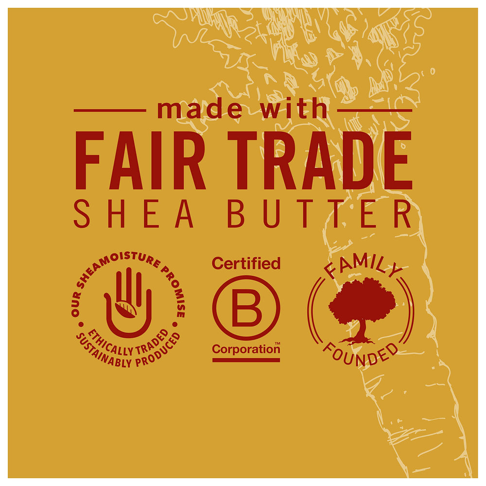 Aceite de coco en SheaMoisture Mango Zanahoria, nutrición durante el lavado.