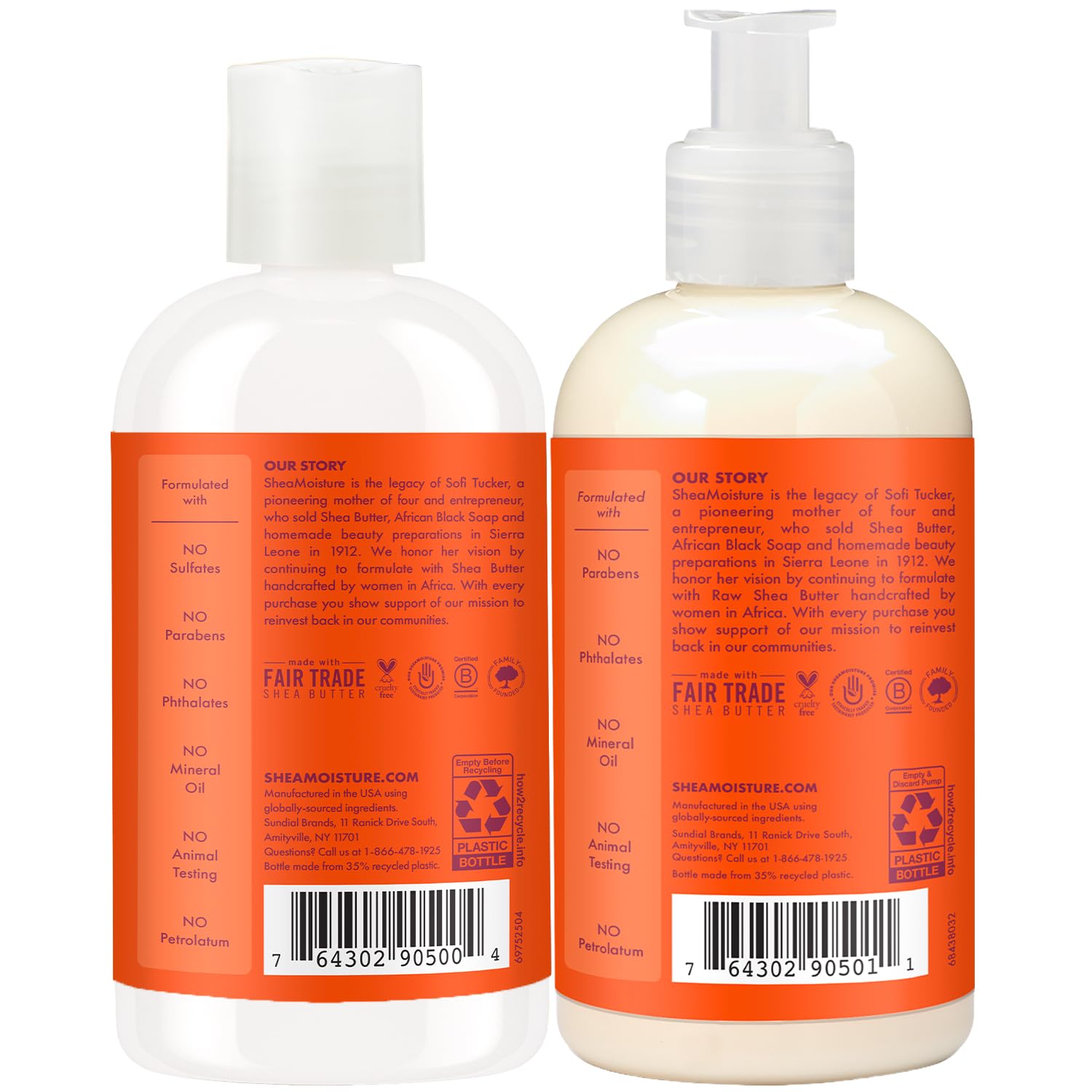 Acondicionador SheaMoisture para niños en botella, cabello más suave y desenredado.