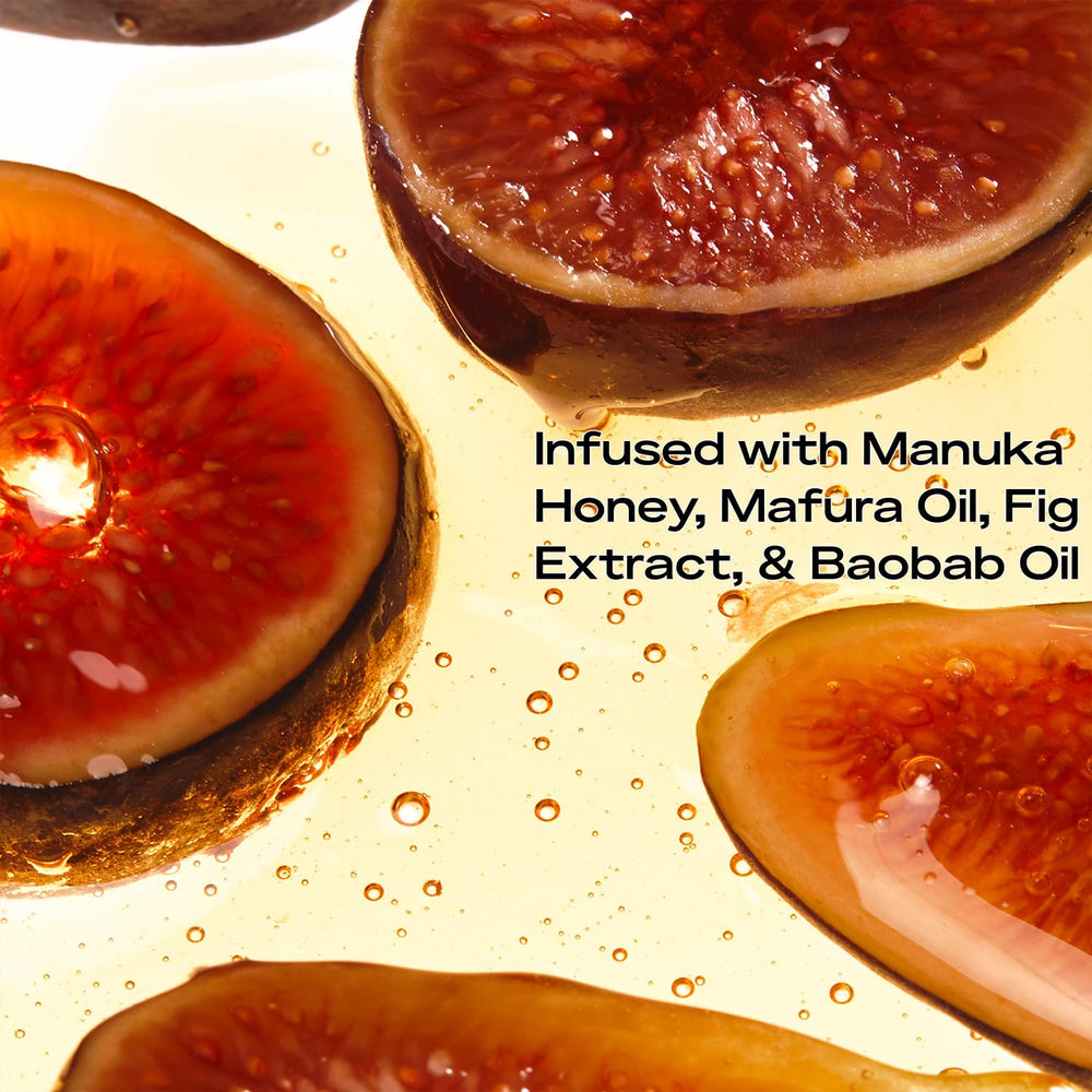 Champú SheaMoisture con textura cremosa para cabello seco.