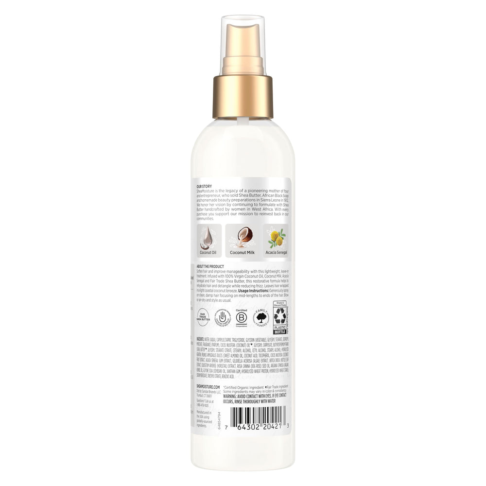 Textura cremosa del acondicionador sin enjuague para cabello, fácil de aplicar.