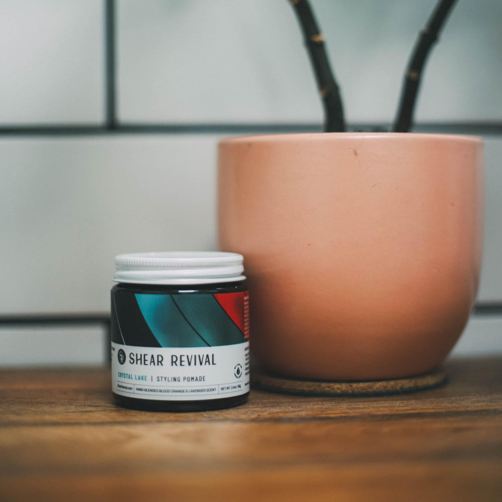 Shear Revival Crystal Lake aroma a naranja sanguina y lavanda para rutina diaria