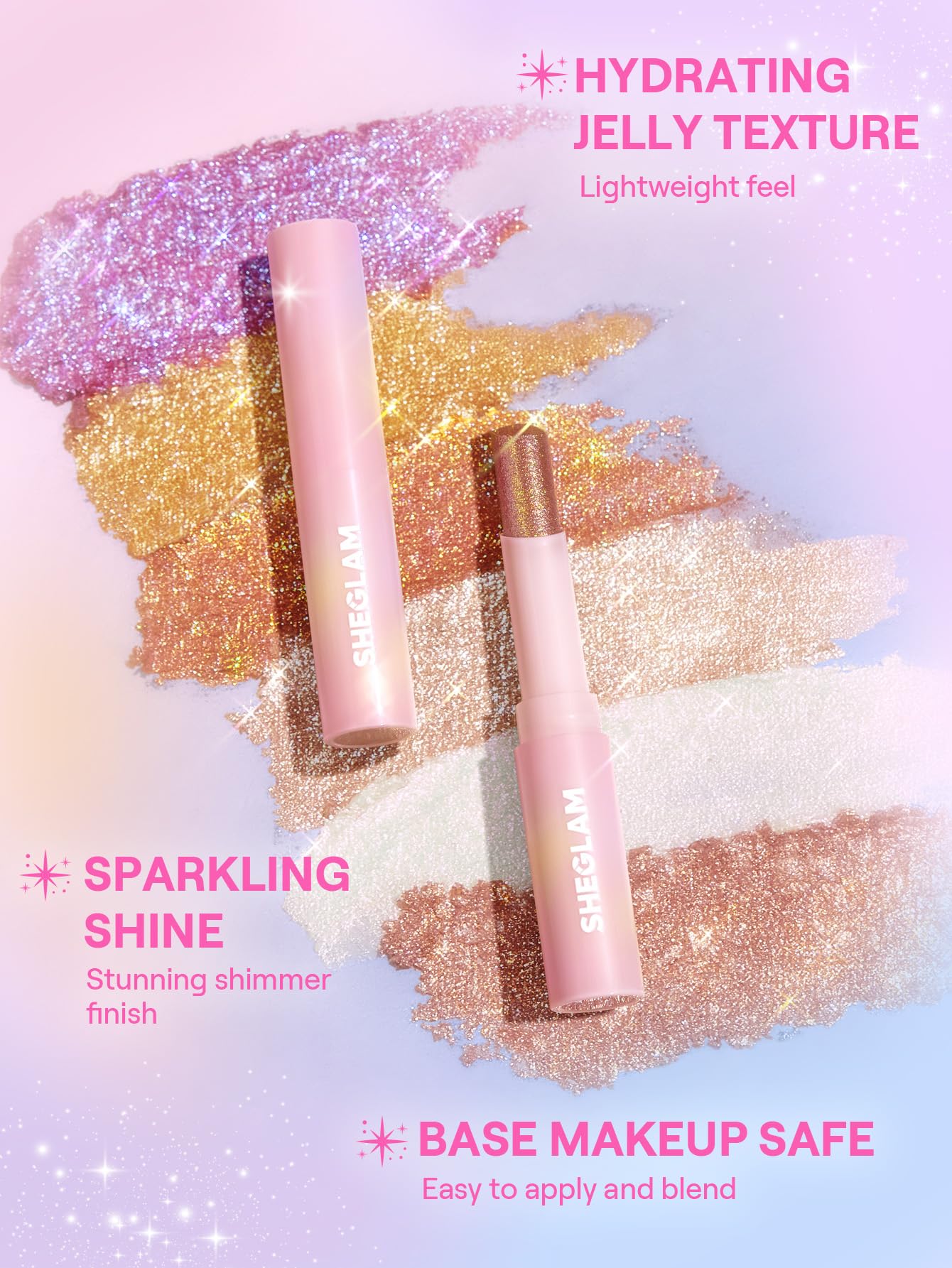SHEGLAM stick con aplicador integrado facilita la aplicación precisa