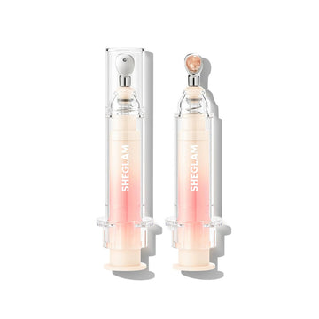 SHEGLAM Booster Shine con boquilla metálica para aplicación precisa y acabado uniforme.