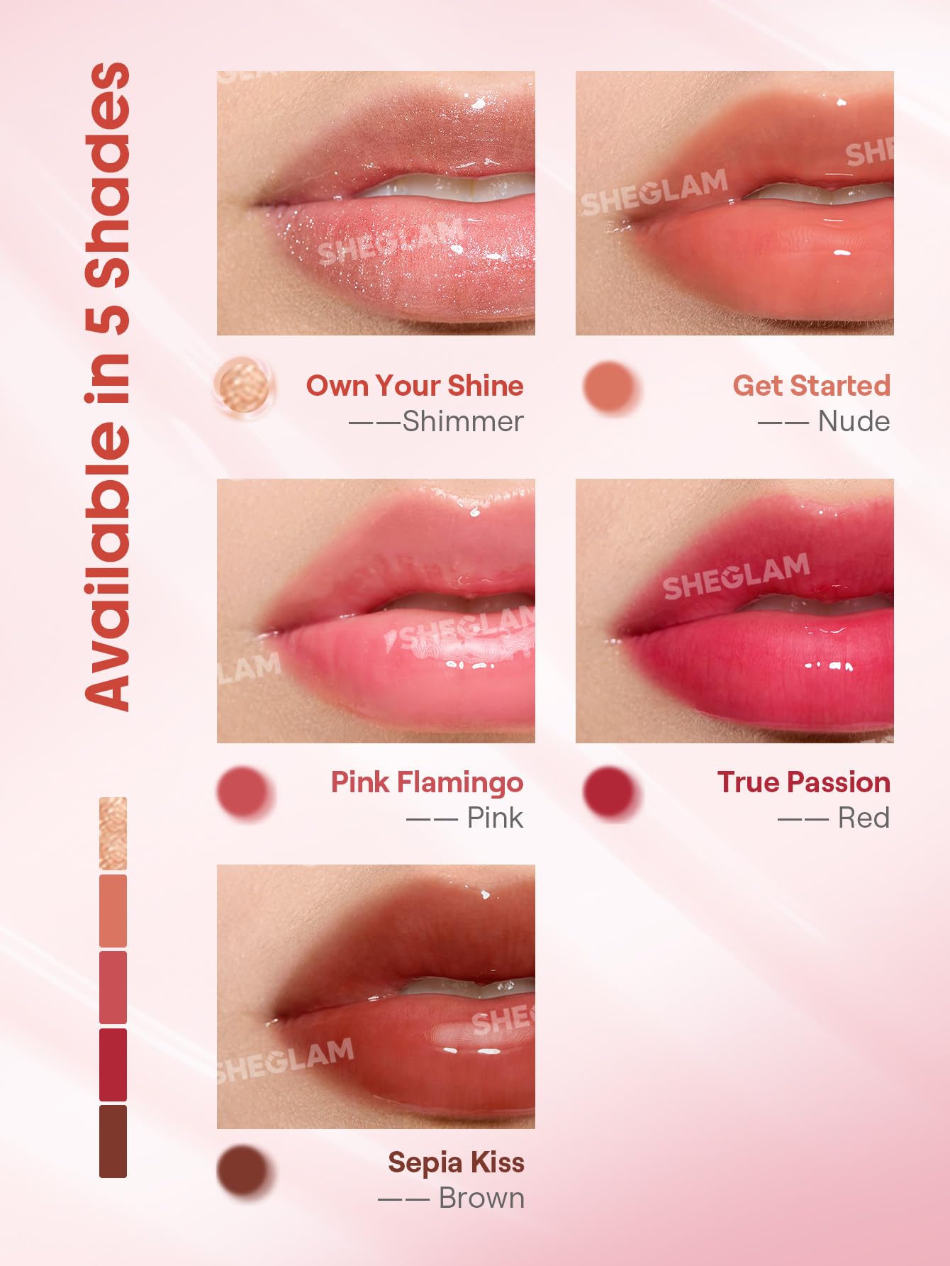 SHEGLAM Booster Shine tecnología calor-frío para un ligero volumen.