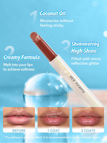 Nuevas tonalidades SHEGLAM brillo labial cristal de azúcar
